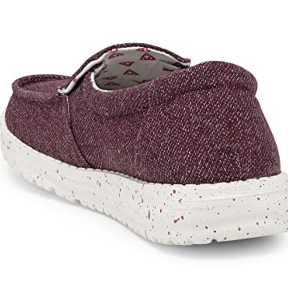 Hey Dude Misty Burgundy Womens Casual Shoes - Picture 4 of 4